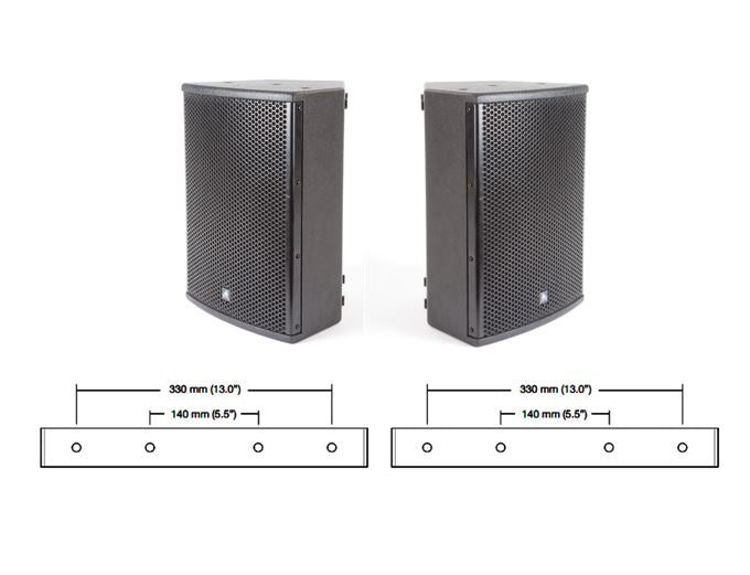 8" Passive Speaker Package with Mounting Brackets - 100 Watt (XDS8)
