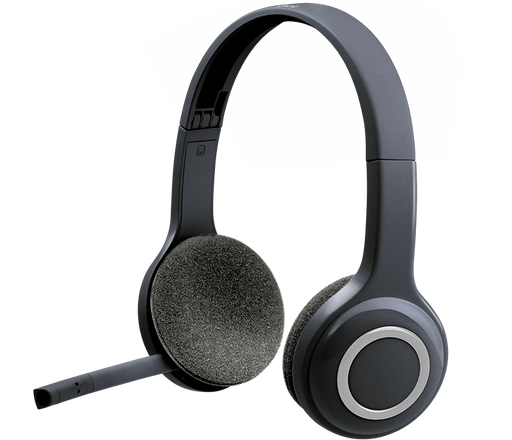 WIRELESS HEADSET FOR COMPUTERS VIA USB RECEIVER (LOGITECH H600)