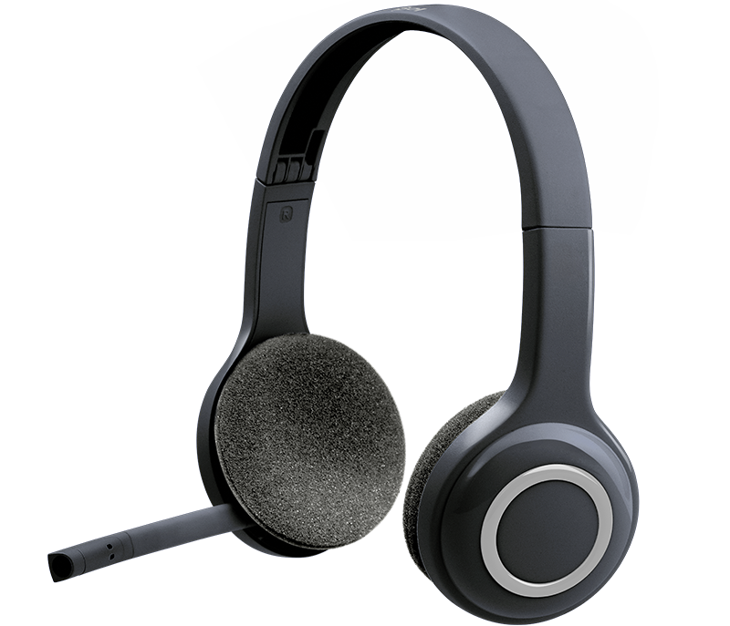 WIRELESS HEADSET FOR COMPUTERS VIA USB RECEIVER (LOGITECH H600)