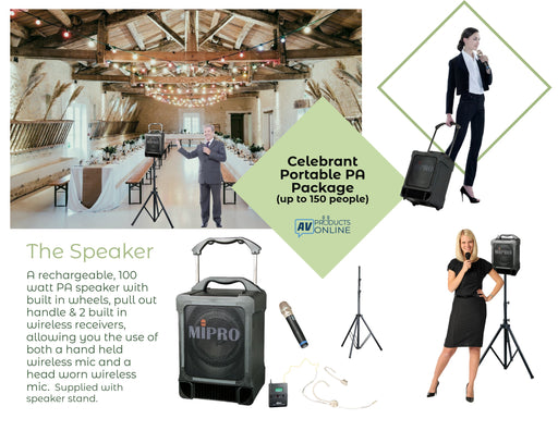 Celebrant Portable PA Package (150 people)