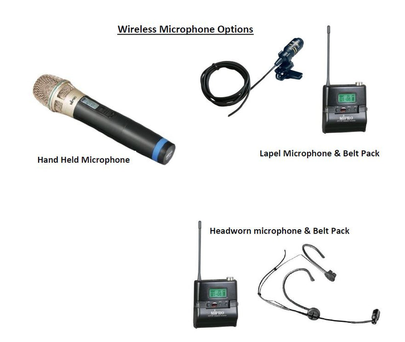Mipro MA808 Portable PA accessories