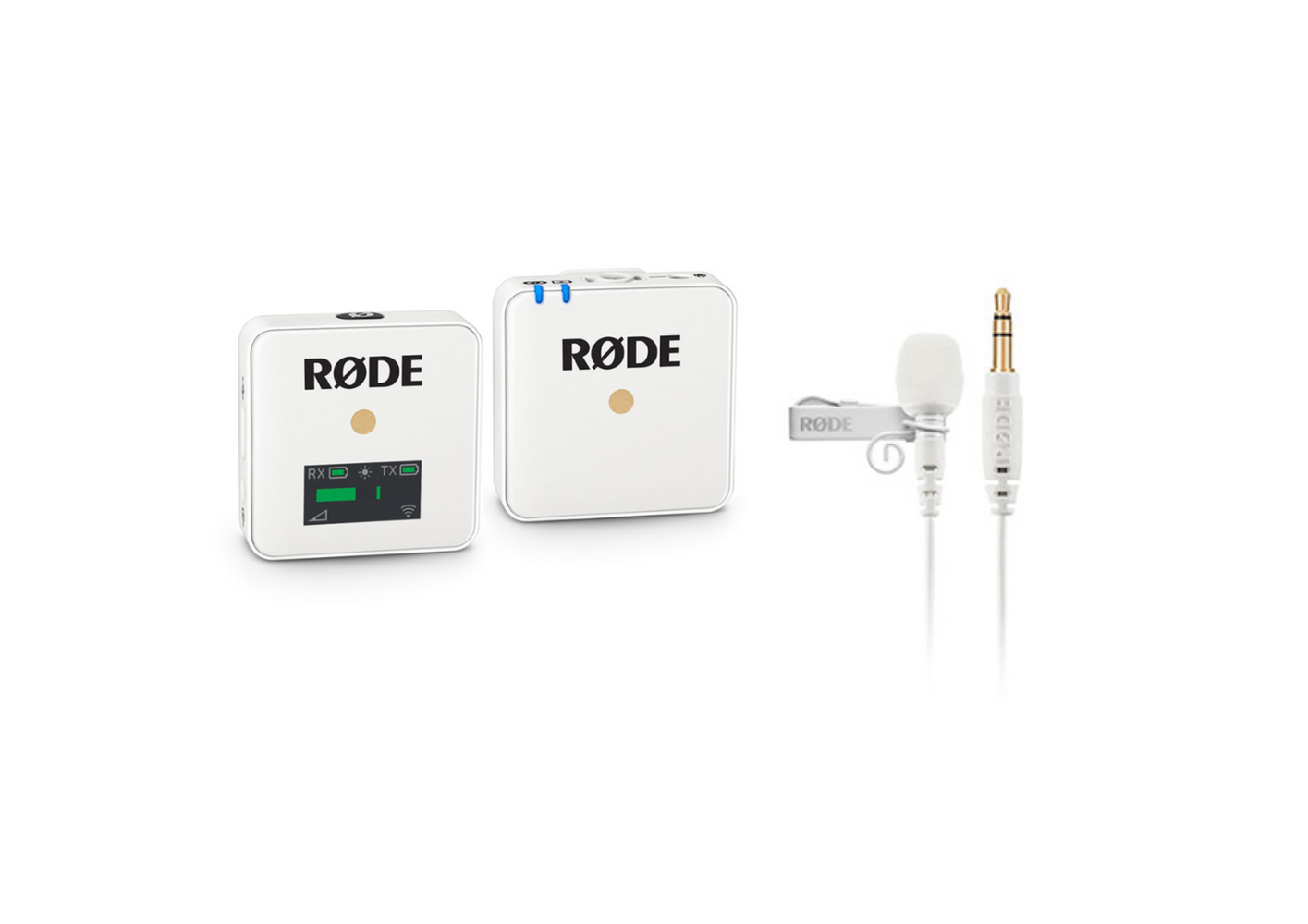 WIRELESS GO COMPACT WIRELESS MICROPHONE SYSTEM & LAPEL MICROPHONE (WHITE)